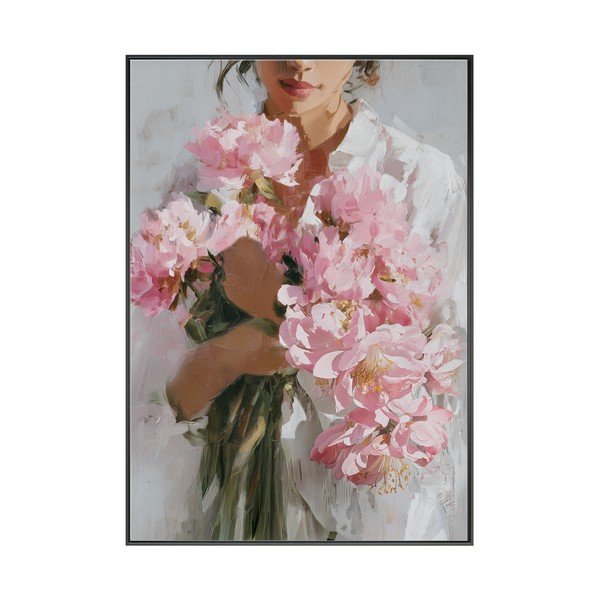 Trükitud pilt raamiga/lõuendil 70x100 cm Floral Embrace - Styler