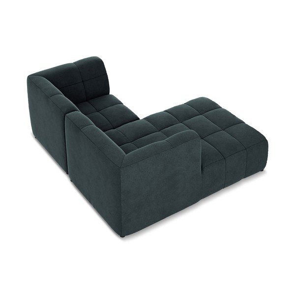 Sinine sametist nurgadiivan (vasak nurk/diivanvoodiga) Aloha - Makamii-image-4