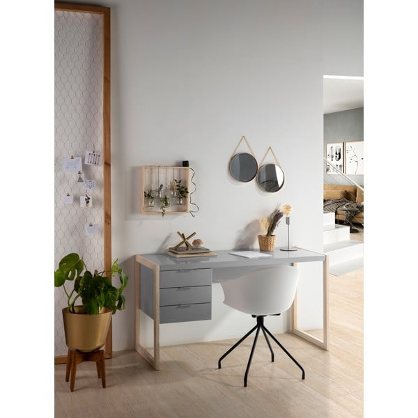 Hall kirjutuslaud männipuidust jalgadega Frank - Marckeric-image-1