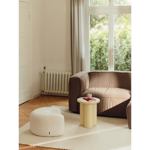 Kollane taburet tuhavärvi dekooriga Oly - noo.ma-image-2