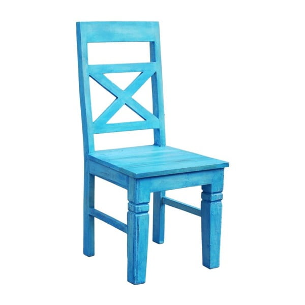 Modrá jídelní židle z recyklovného dřeva SOB Atlantic