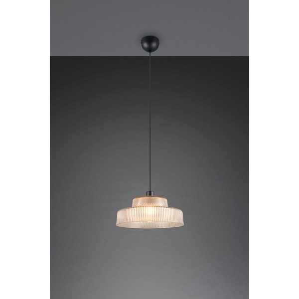 Merevaigukollane ripplamp klaasist varjuga, ø 35 cm Abella - Reality-image-1