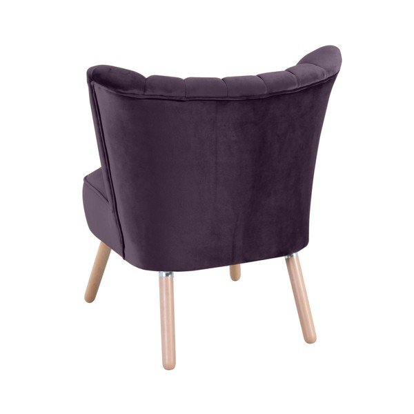Fialové křeslo Max Winzer Alessandro Suede-image-2