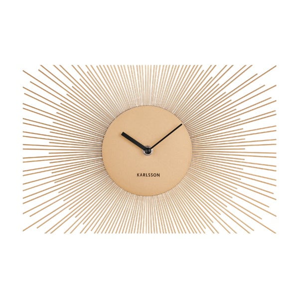 Kuldne suur seinakell, ø 60 cm Peony - Karlsson-image-3