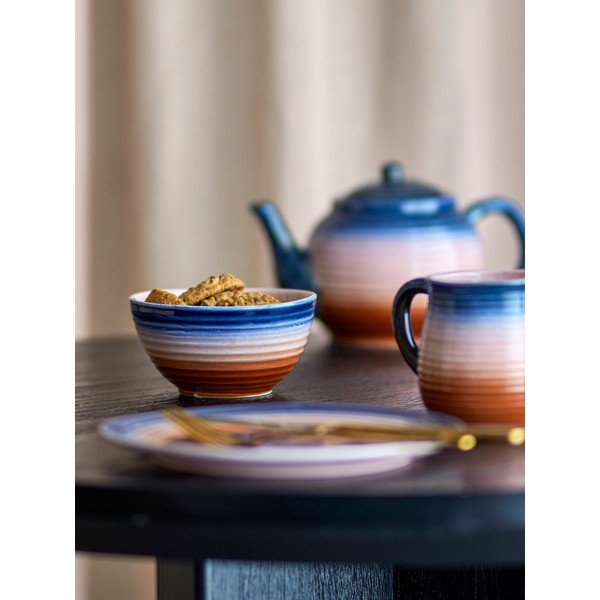 Sinised/oranžid keraamilised supikausid komplektis 4 tk 350 ml Tatum - Bloomingville-image-1