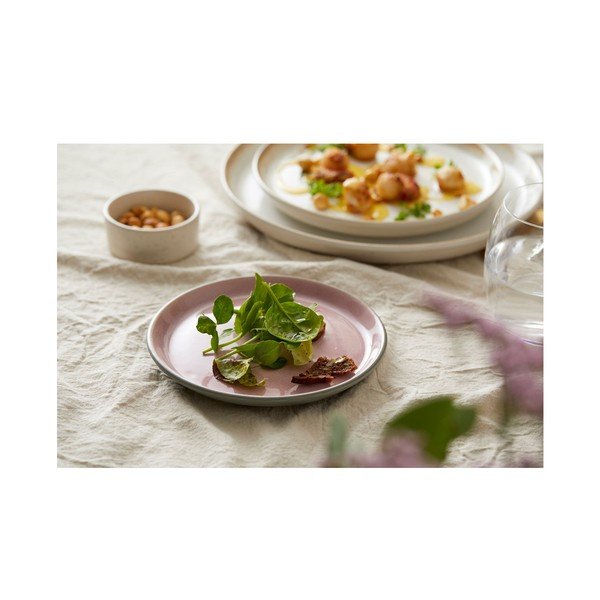 Roosa-hall keraamiline magustoidutaldrik ø 17 cm Mensa – Bitz-image-1