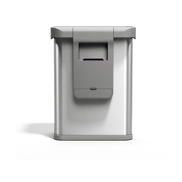 Kontaktivaba terasest prügikast hõbedases värvitoonis 58 l Sensor - simplehuman-image-2