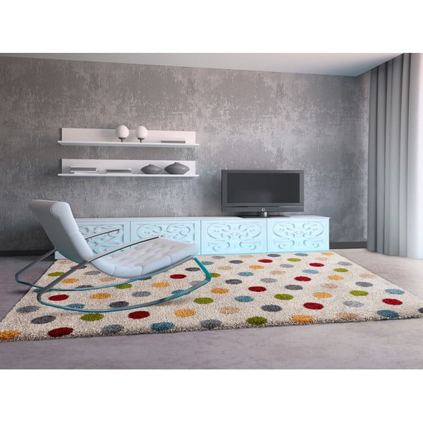 Kreem vaip 133x190 cm Norge Dots – Universal-image-1