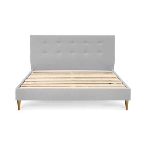 Helehall pehmendusega kaheinimesevoodi koos restiga 180x200 cm Rory - Bobochic Paris-image-2