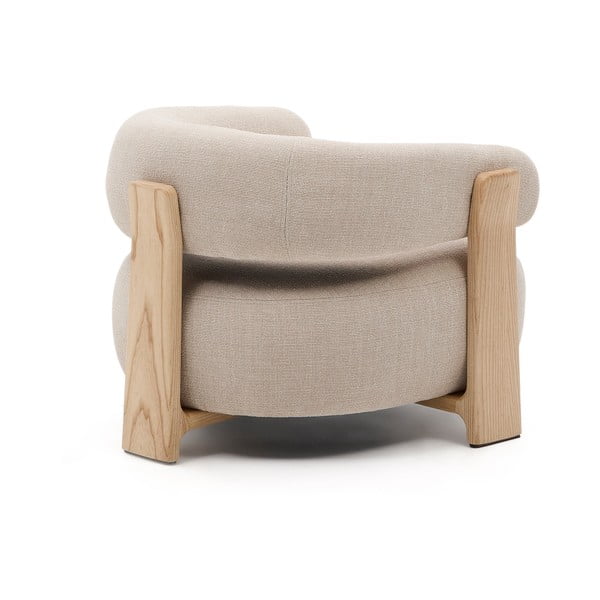 Beež šenillist tugitool Granite - Kave Home-image-4