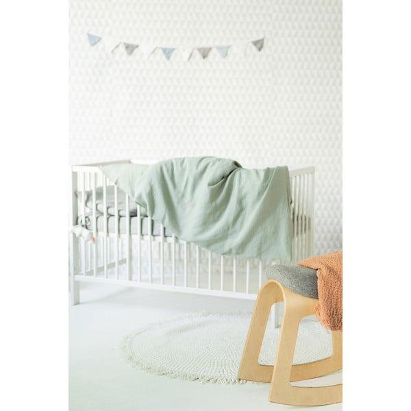 Laste roheline linane voodipesu Nature, 70 x 100 cm - Linen Tales-image-3