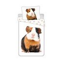 Valge puuvillane laste voodipesu üheinimesevoodile 140x200 cm Guinea Pig - Jerry Fabrics