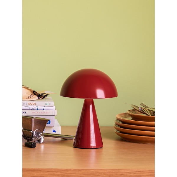 Punane dimmerdatav LED laualamp (kõrgus 20 cm) Mush - Hübsch-image-1