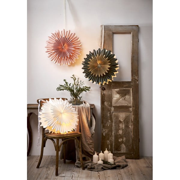 Roosa jõuluvalgustuse kaunistus ø 50 cm Crystal - Star Trading-image-3