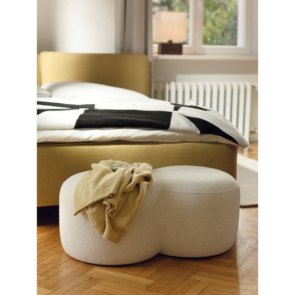 Bouclé kangast beež pouf Umbo - noo.ma-image-1