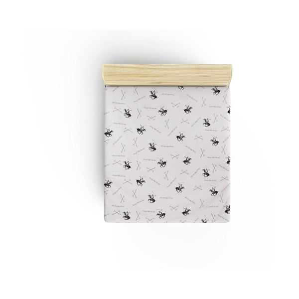 Bavlněné prostěradlo Polo Black, 180 x 240 cm-image-1