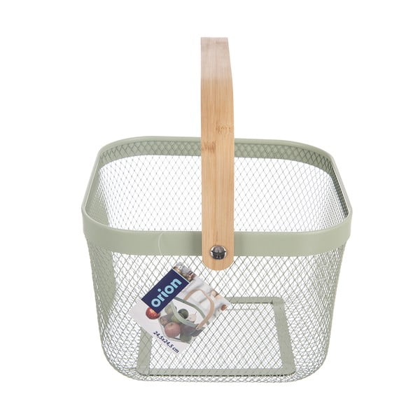 Metallist korv 24,5x27x30 cm Greenish - Orion-image-3