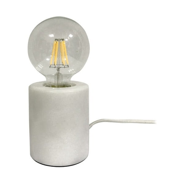 Stolní lampa s bílým mramorovým podstavcem Leitmotiv Bar