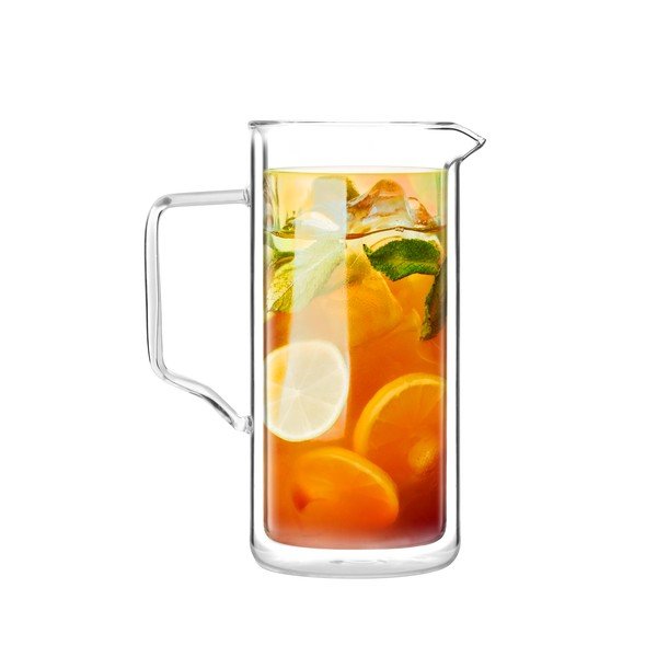 Topelt seinaga kann, valmistatud borsilikaatklaasist , 1 l - Vialli Design-image-2