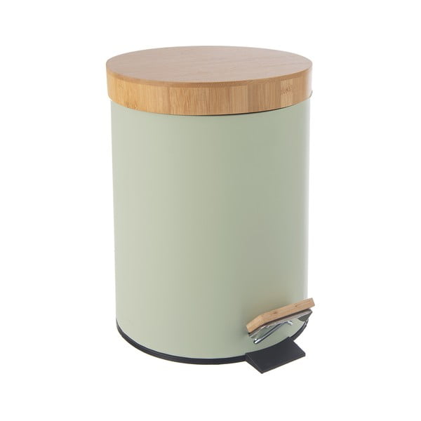Heleroheline pedaaliga metallist prügikast 5 l Greenish - Orion-image-4