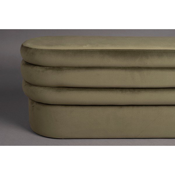 Khaki värvi sametist pink Aditi - Dutchbone-image-4