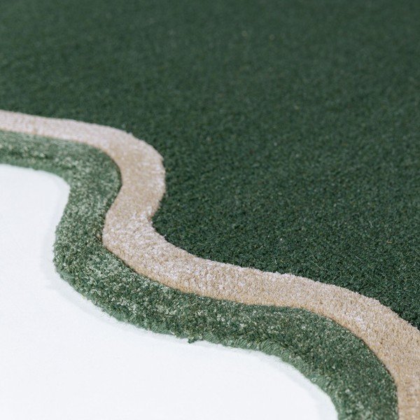 Tumeroheline käsitsi kootud villasegu vaip 120x170 cm Rivo Wool - Flair Rugs-image-2