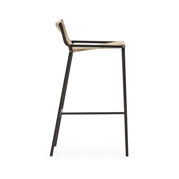 Beež metallist baaritool (istme kõrgus 65 cm) Emily - Marckeric-image-3