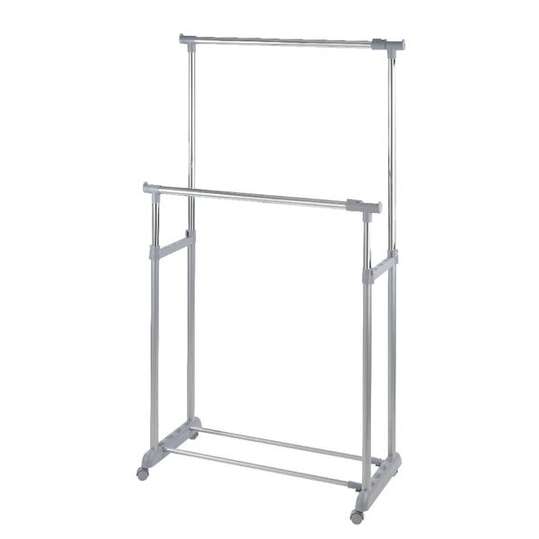 Hall metallist teleskoopiline/ mobiilne riietehoidja Twin - Wenko-image-2