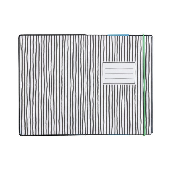 Černý zápisník formátu A5 Happy Jackson Serious-image-2