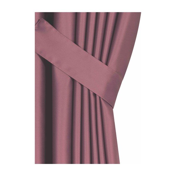 Roosa poolsuletav kardin 260x100 cm - Mila Home-image-1
