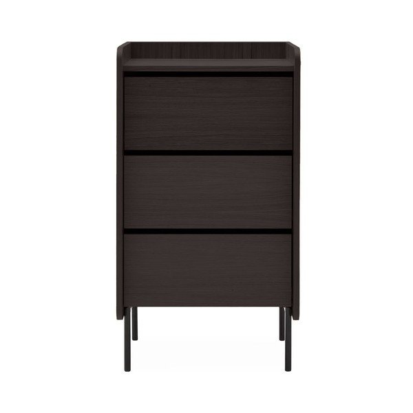 Must tammedekooriga kõrge kummut 60x108,5 cm Wrap – Bonami Selection