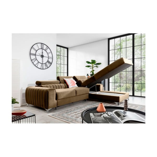 Helepruun sametist lahtikäiv/sahtliga nurgadiivan (parem nurk/lamamisosaga) Grayson – ELTAP-image-3