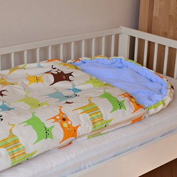 Dětský spací pytel Bartex Design Barevná zvířátka, 70 x 180 cm-image-1