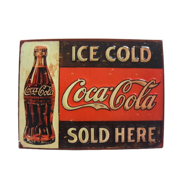 Cedule na stěnu Ice Cold Coca Cola
