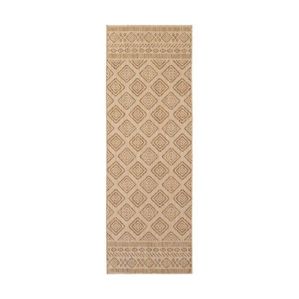 Beež sise- ja välistingimustes kasutatav jooksja 80x250 cm Mira 1452 - Ayyildiz Carpets
