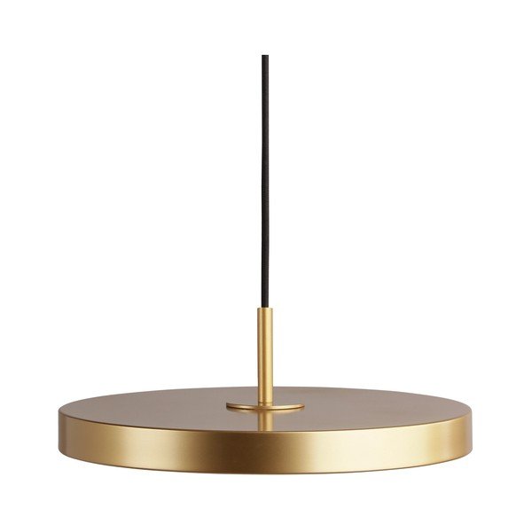 Kuldne LED rippvalgusti metallist lambivarjuga ø 31 cm Asteria Mini - UMAGE