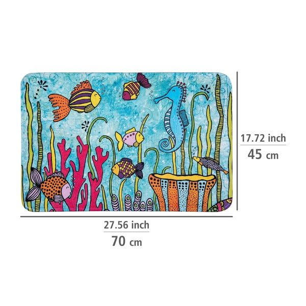 Tekstiilist vannitoamatt 45x70 cm Rollin'Art Ocean Life - Wenko-image-3
