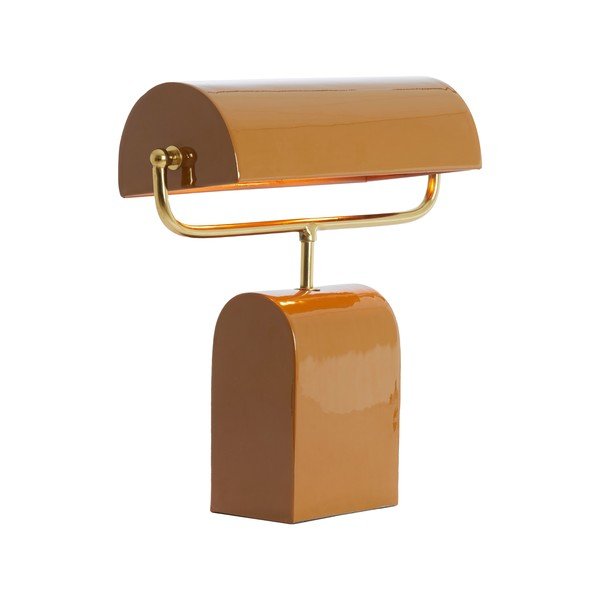 Oranž metallist laualamp (kõrgus 38 cm) Cardona - Light & Living-image-2