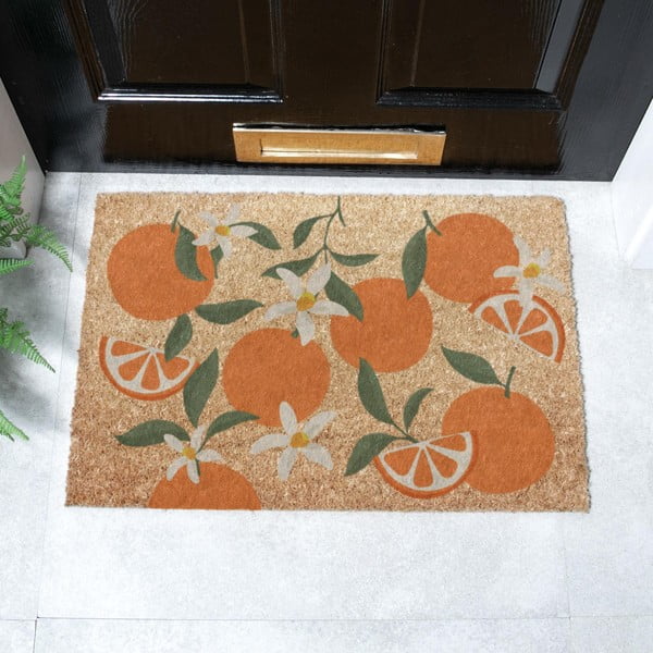 Kookoskiududest uksematt 40x60 cm Orange - Artsy Doormats-image-2