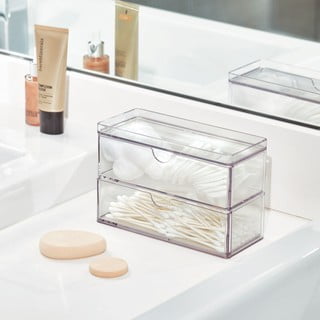 Vannitoa korrastaja vatitampoonide jaoks Crystalline - iDesign/The Home Edit