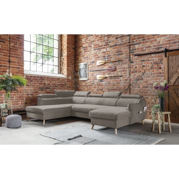 Helepruun sametist U-kujuline nurgadiivan (vasak nurk) Sweet Harmony - Miuform-image-3