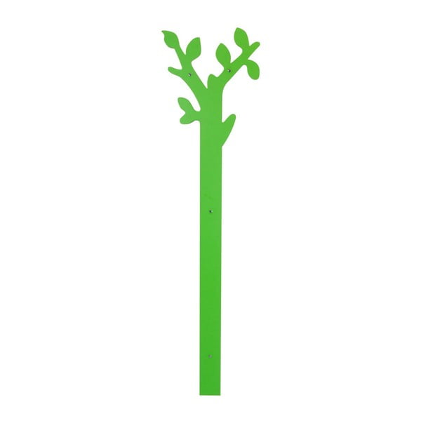 Zelený nástěnný věšák Furniteam Tree, výška 160 cm