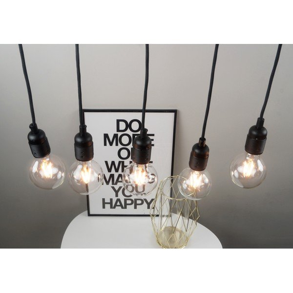 Must rippvalgusti metallist varju ø 4 cm Uno - Sotto Luce-image-2