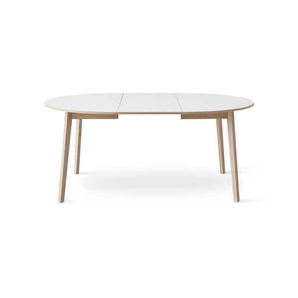 Valge ümmargune söögilaud lisaplaadiga ø 130 cm Single - Hammel Furniture-image-2