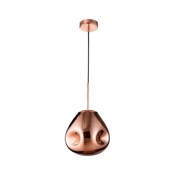 Roosakuldse klaasist ripplamp, läbimõõduga 25 cm Lava - Nova Luce