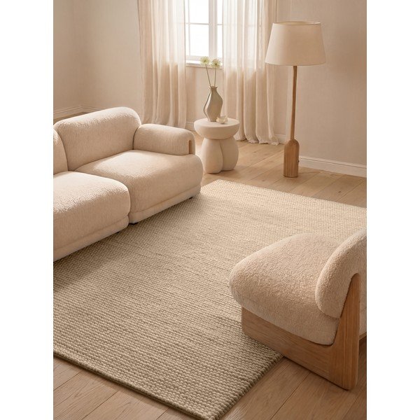 Beež käsitsi kootud villane vaip 120x170 cm Richmond Diana - Ted Baker-image-1