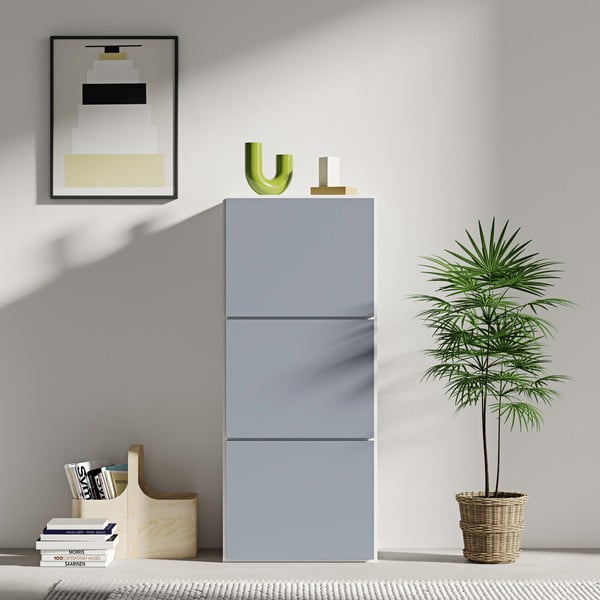 Hall-valge jalatsikapp Bamboo - TemaHome-image-1