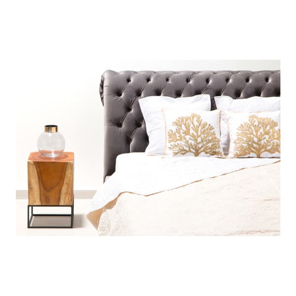 Šedá postel z bukového dřeva Vivonita Allon, 160 x 200 cm-image-3