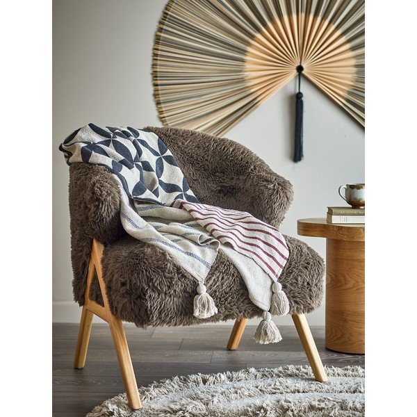 Puuvillasegu tekk 130x155 cm Forma - Bloomingville-image-2