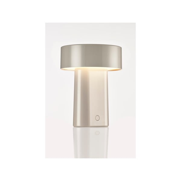 Hallikasbeež plastikust LED-laualamp (kõrgus 18 cm) Oblong - Zone-image-3